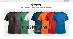 Desktop Screenshot of inplaysportswear.com